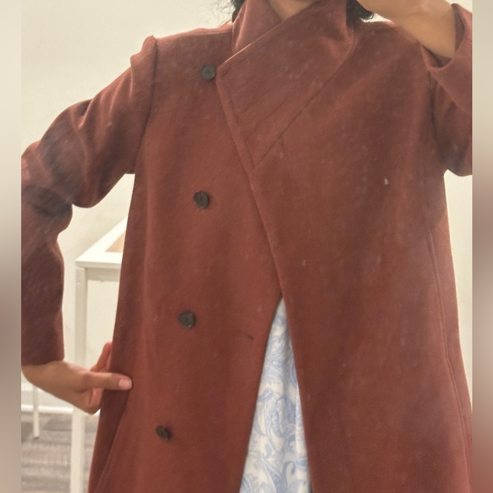 Women's Rust pea Coat